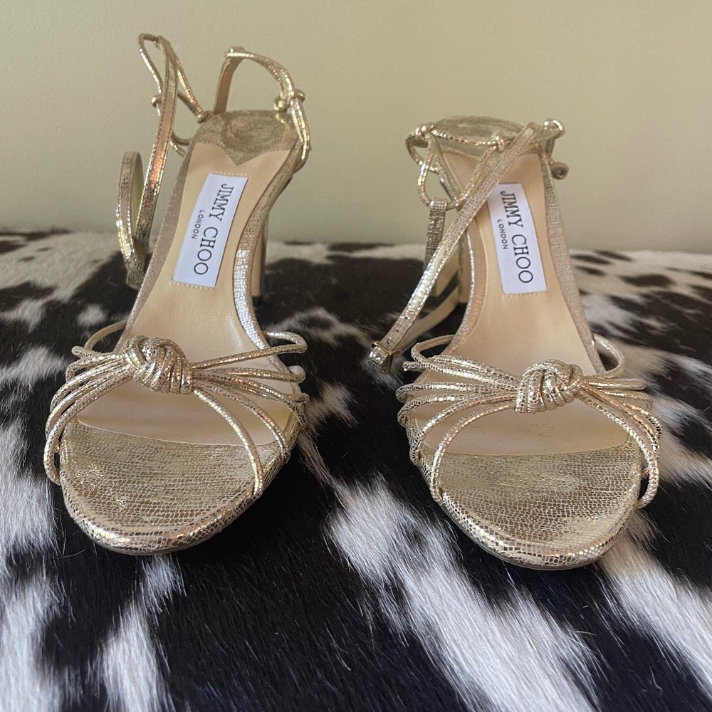 Jimmy Choo Metallic Sandals